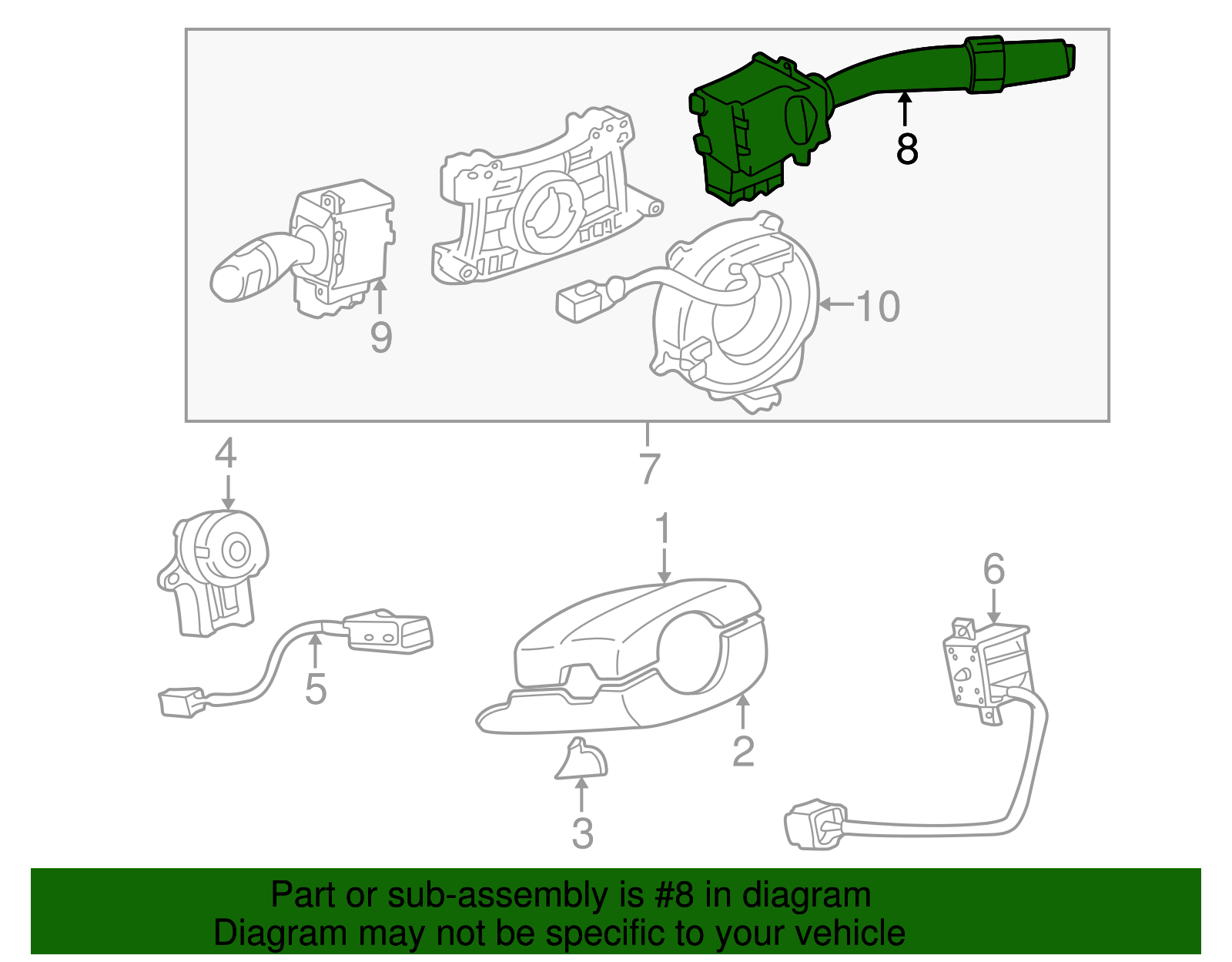 Wiper Switch - Toyota (84652-06020)