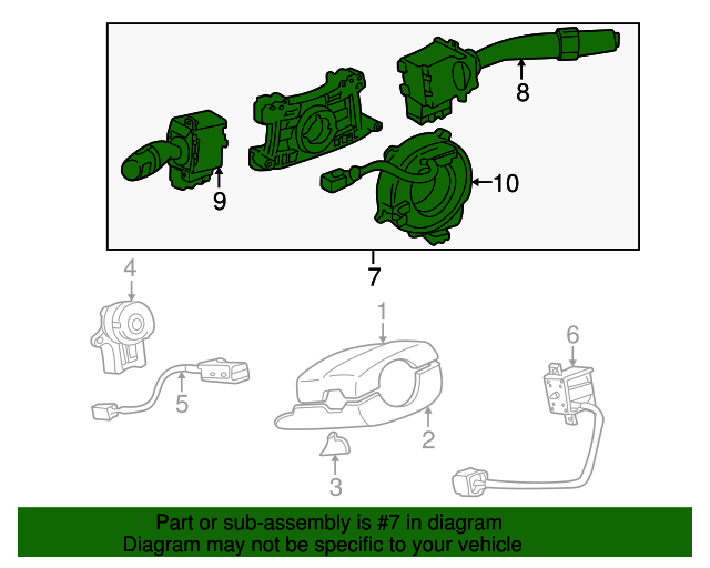 8431006050 Turn Signal Switch 19971999 Toyota Camry nashuatoyota
