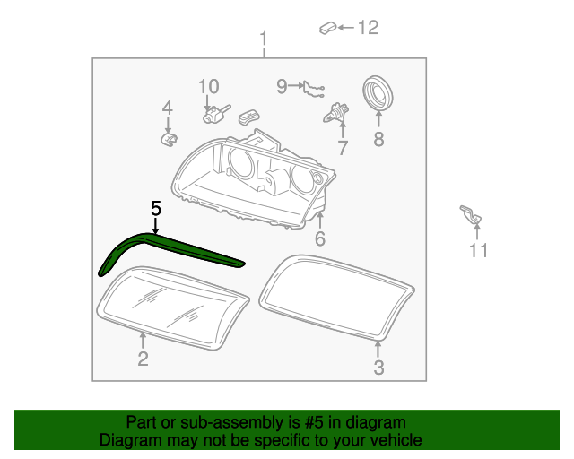19992006 Volvo S80 Trim Molding Passenger Side (RH) 9190761