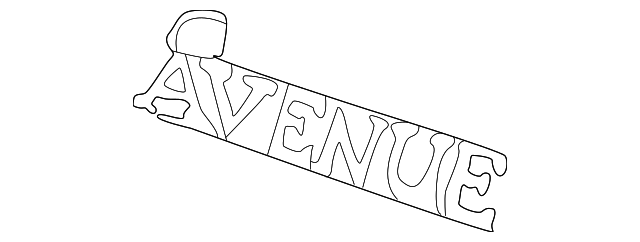 Rear Fender Avenue Emblem - GM (25641038)