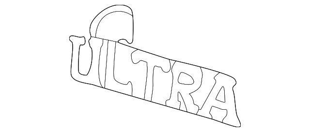 Rear Fender Ultra Emblem - GM (25641039)