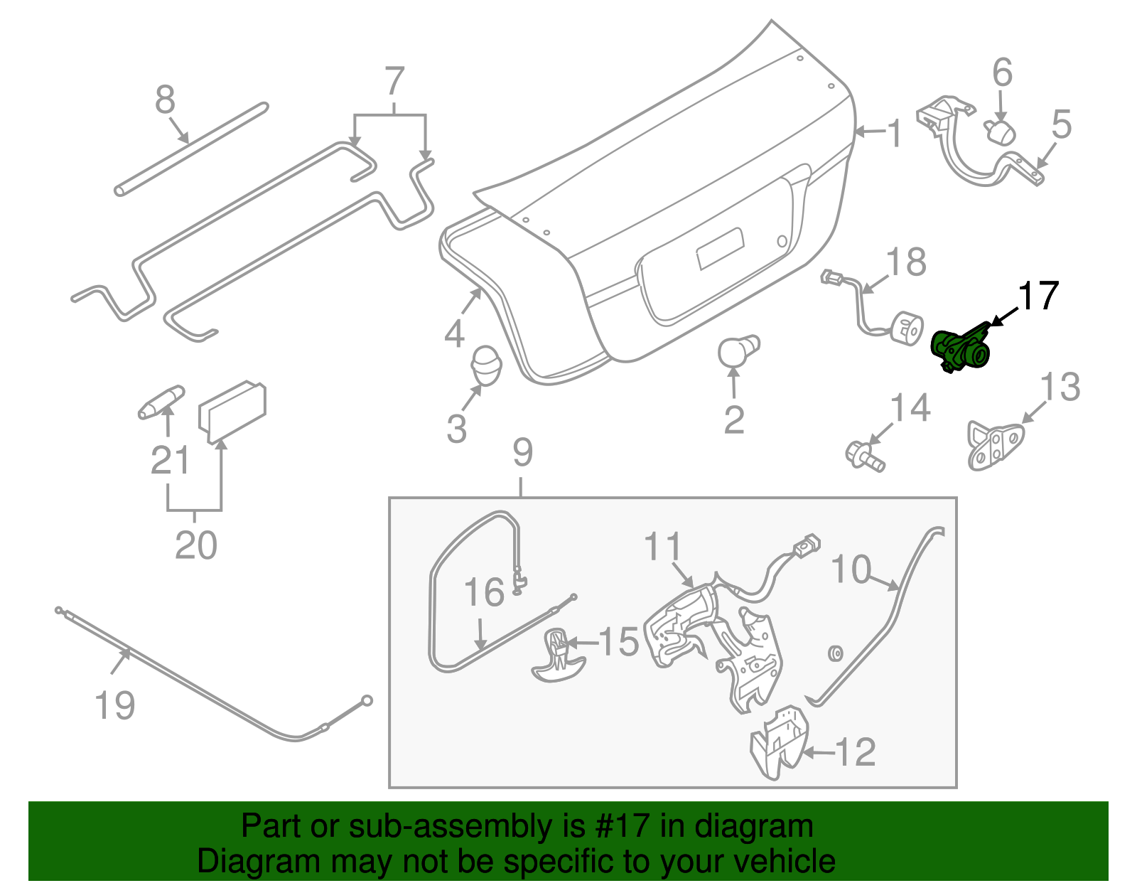 Liftgate Lock - GM (96801569)