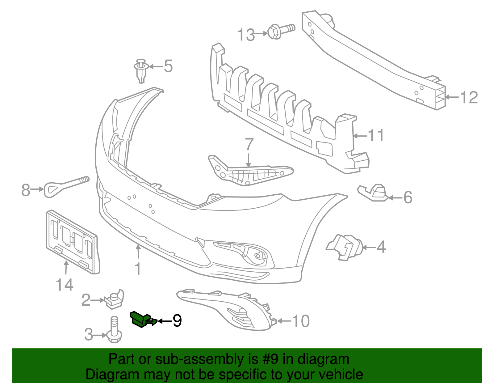 Tow Hook Hole Cover - Toyota (52127-0E916)