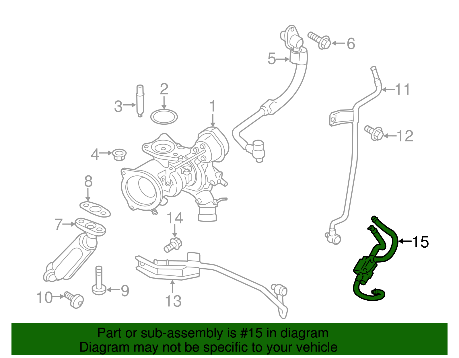 2013-2019 Ford Turbocharger Boost Solenoid CJ5Z-9K378-B | OEM Parts Online