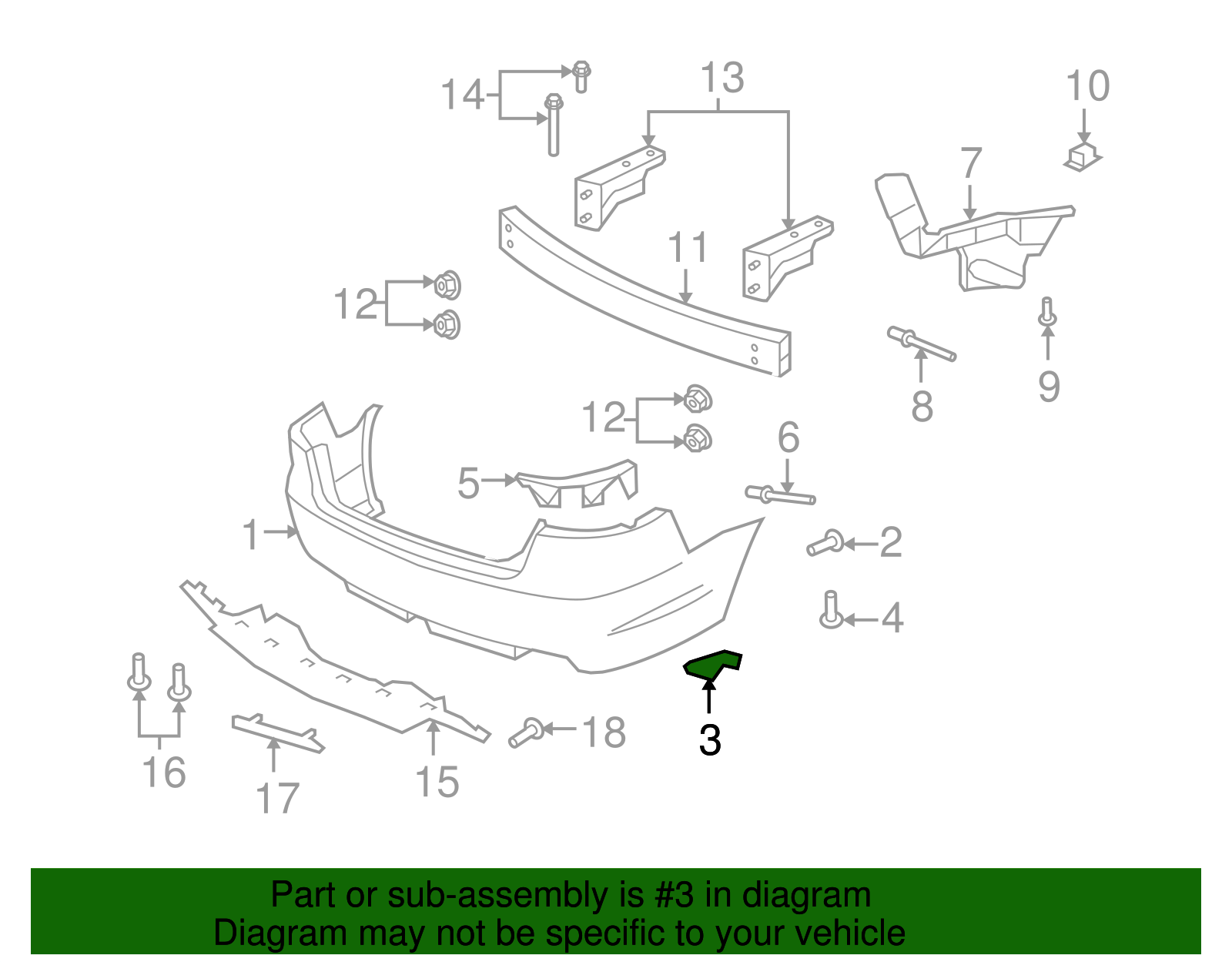 Extension, Rear Bpr Fascia - GM (92290729)