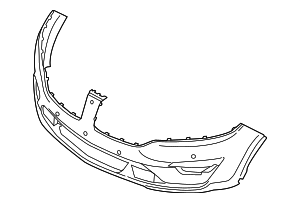 KARPAL Front Bumper Grille Insert – Driver Side – For 2015-2018 Lincoln MKC – EJ7Z-17E81-AA – Textured Black/Chrome