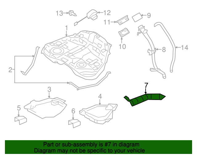 20142018 Subaru Forester Heat Shield 42054SG000 Subaru Parts Store