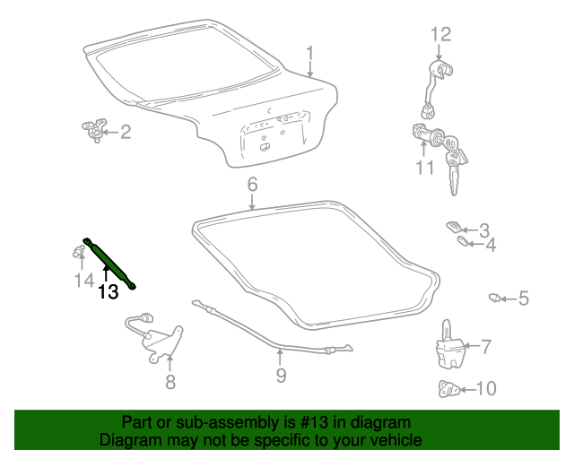 8177025210 Lift Cylinder 20002002 Hyundai Accent World OEM