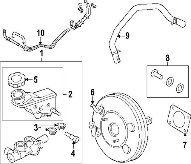 Genuine Master Cylinder for 20222024 Hyundai Santa Cruz Part 58510