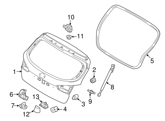 Genuine Kia Release Handle 81260-1M500
