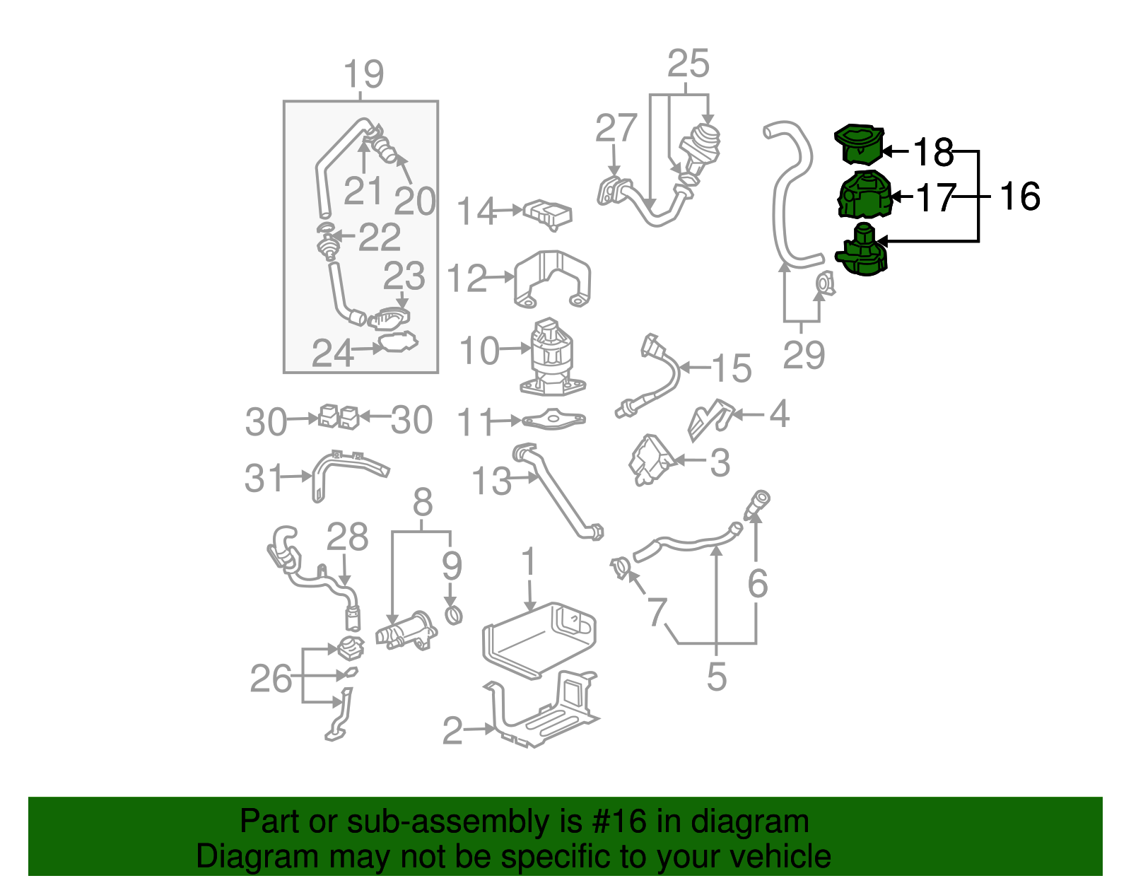 Secondary Air Injection Pump - GM (19260940)