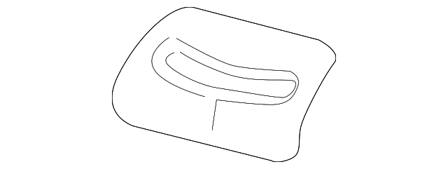 Light Neutral Rear Driver Side Seat Belt Bezel - Buick (90922064)