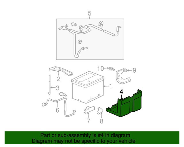 20012006 Acura MDX Box, Battery (80D) 31521S3VA01 Acura Automotive Parts