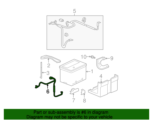 20032009 Acura MDX Negative Cable 32600S3VA02 OEM Parts Online