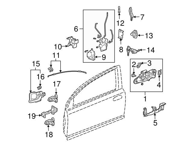 Genuine Honda 72120-S5N-C01ZC Handle Assembly