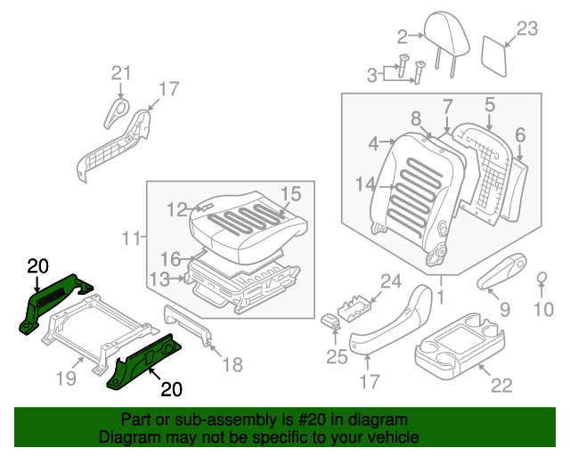 Genuine Hyundai 88694-4D160-KS Seat Leg Cover Genuine Hyundai 88694-4D160-KS Seat Leg Cover