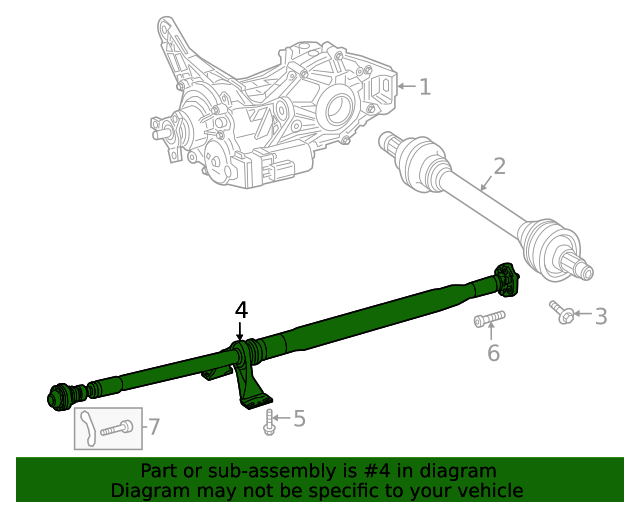 247410500080 Drive Shaft 20192023 MercedesBenz MercedesBenz