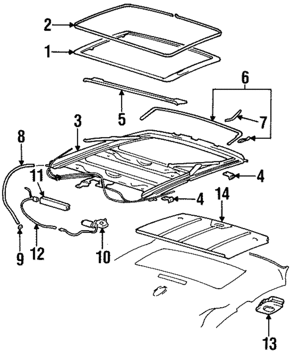 Sunshade Assembly, Sun Roof                     *Neutral - GM (88951951)