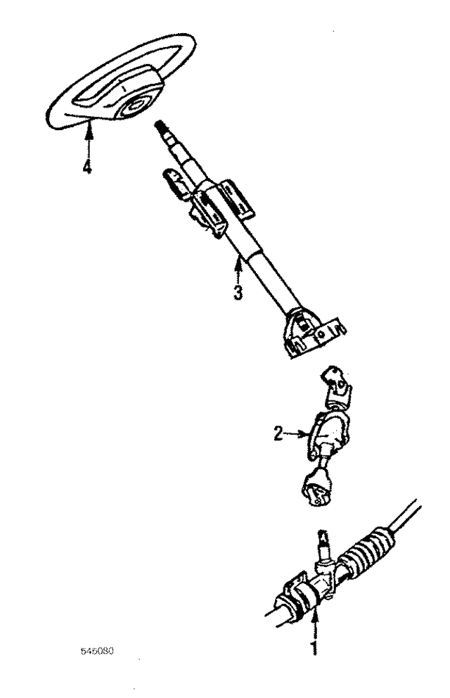 1985 Mazda 626 Steering Column GA9832100E