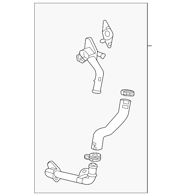 20202023 GM Thermostat Bypass Hose 55510685 Auto Parts Express