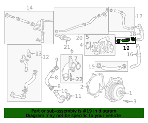 2020-2022 GM Thermostat Bypass Hose 55506136 GMPartsDirect