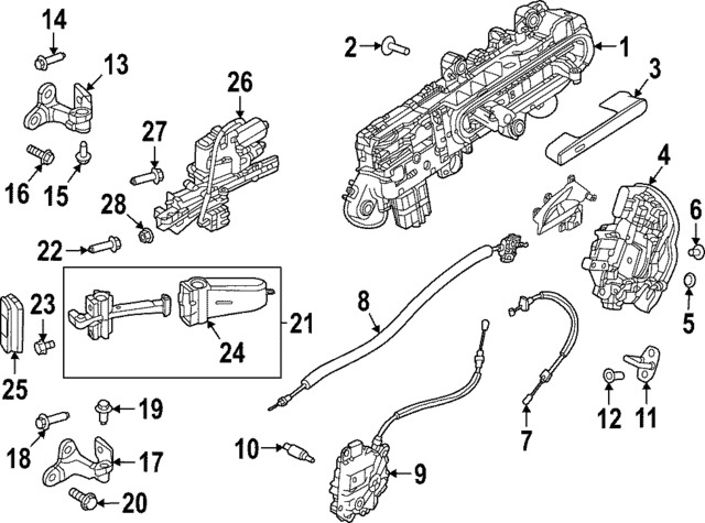 Genuine OEM Handle, Outside Part# 535123461 Fits Jaguar Land Rover  