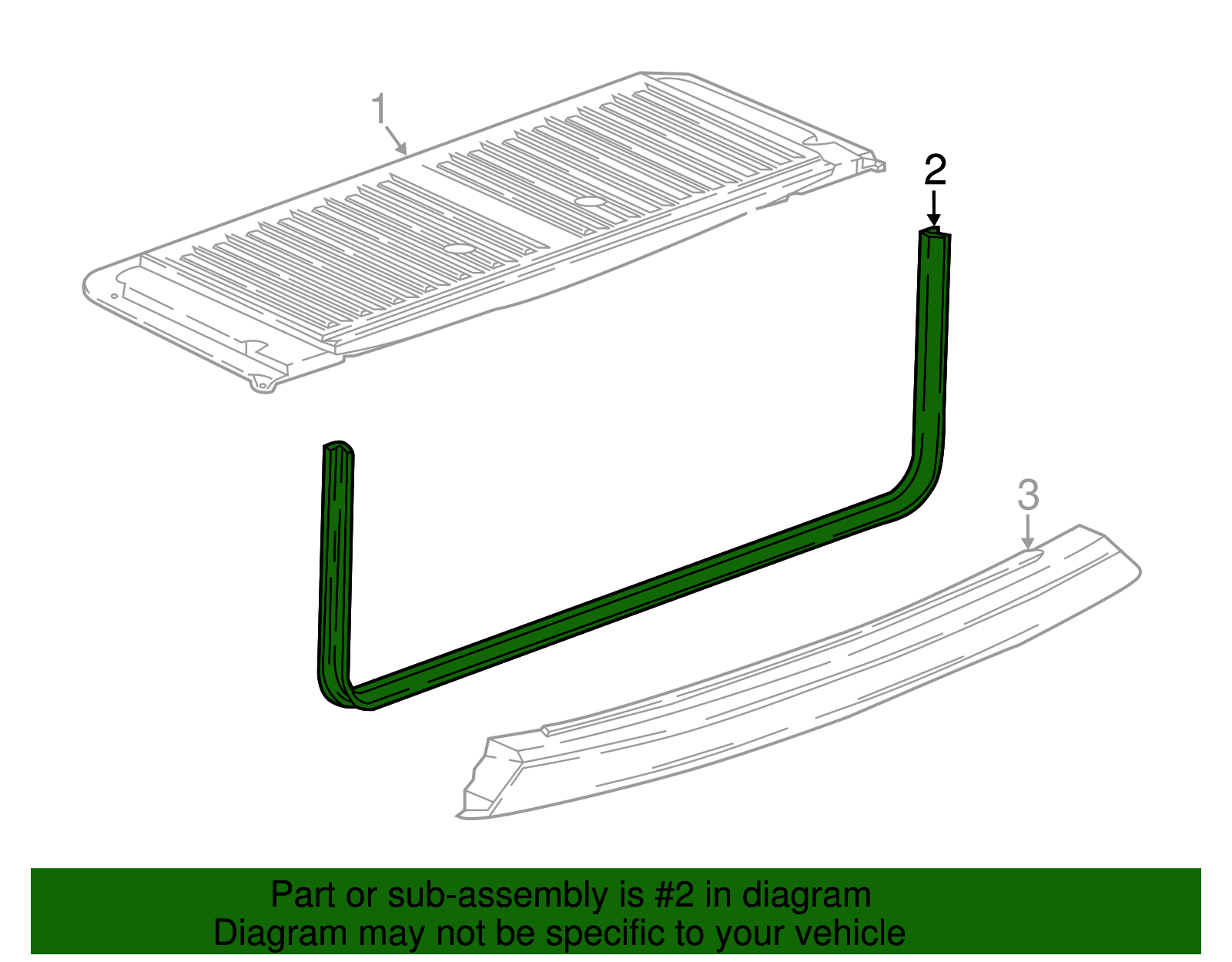 Endgate Weatherstrip - GM (84339115)